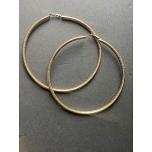 Womens Jumbo Hoop Gold Tone Pierced Festival Boho Resortwear Beach Earrings
